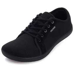 Men's Wide Slip On Minimalist Barefoot Shoes Zero Drop Sole Cross-Trainer Lightweight Breathable Running Walking Shoes Sneaker