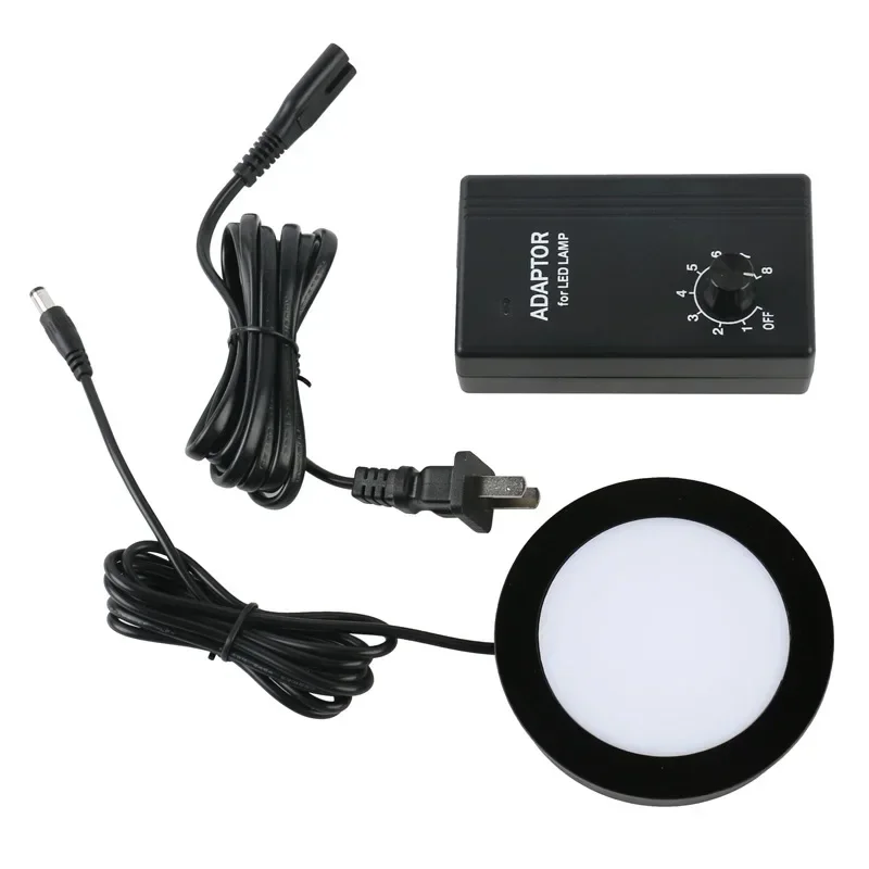 

9W White Light Microscope LED Light Source 75mm/90mm Led Bottom Light Source Stereo Microscopio Bottom Illuminator Tools