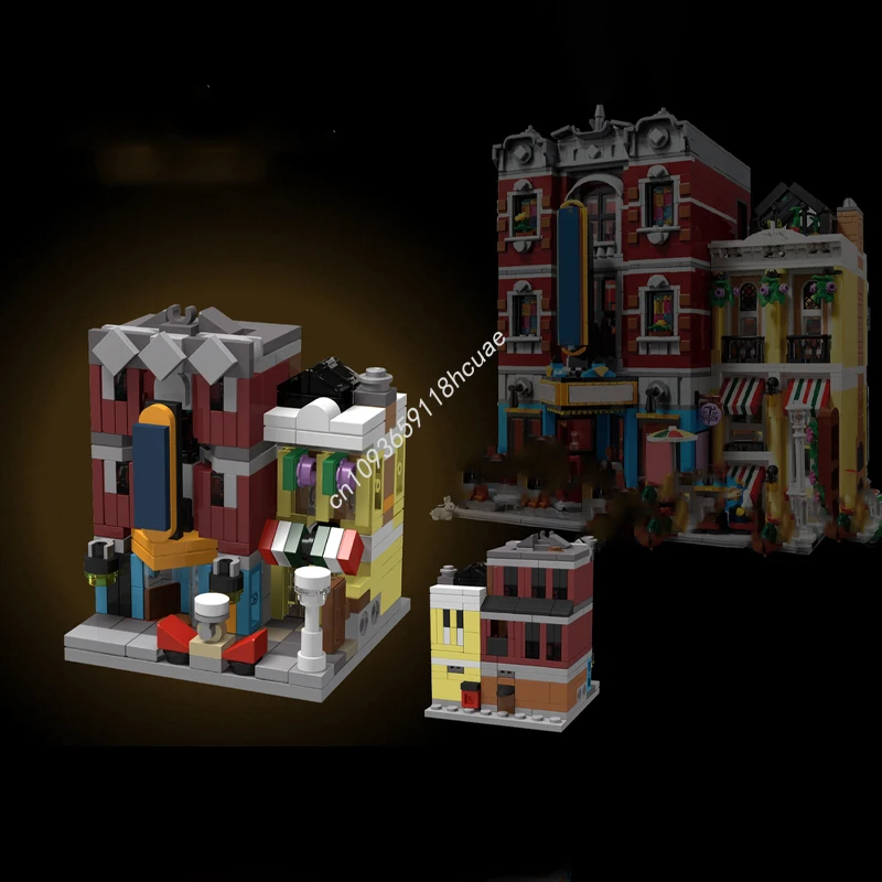 

345pcs MOC Mini Jazz Club Modular Buildings idea Model Building Blocks Assemble Christmas Surprise present for Kids