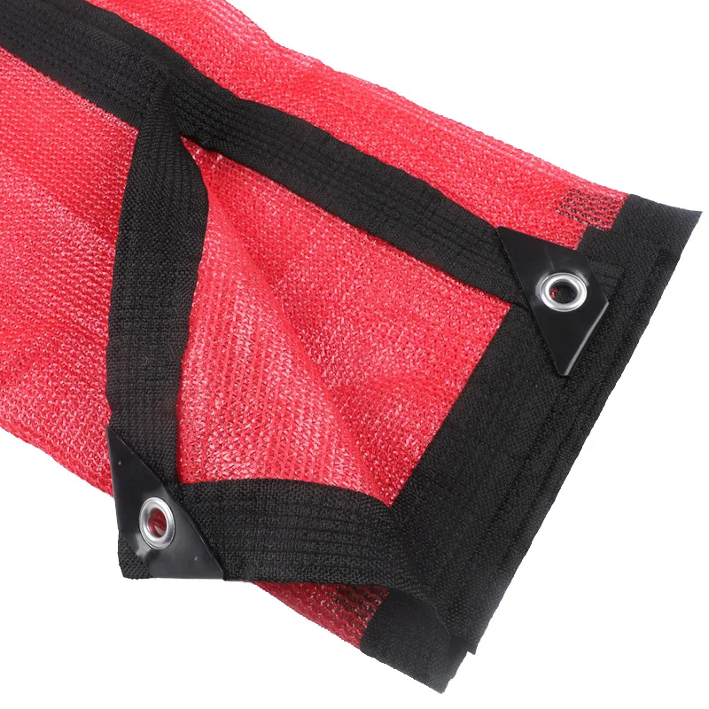 Red HDPE Balcony Privacy Net Fence: Shielding Anti-UV Wind Protection for Apartment Balconies and Terraces Privacy Shelter Net
