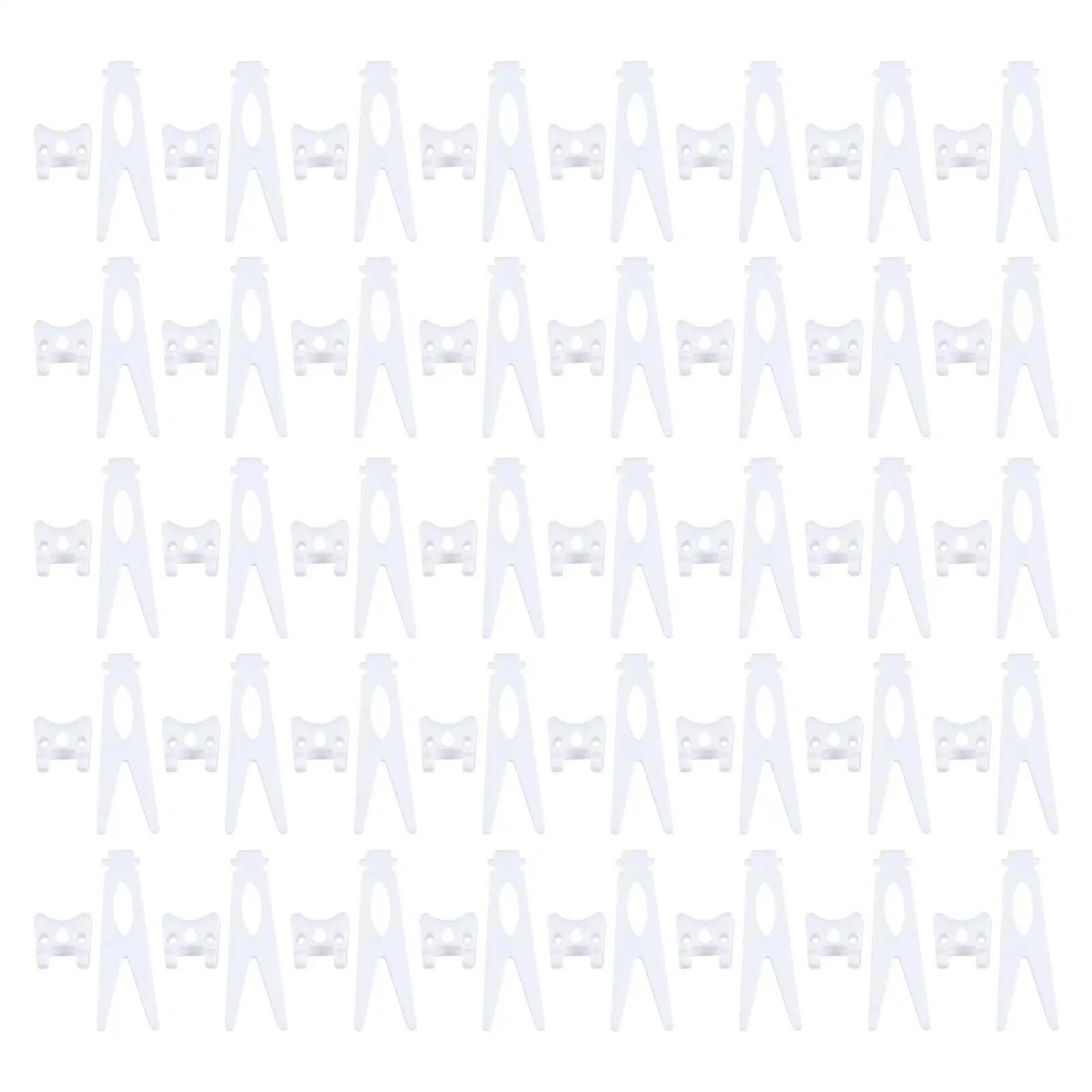 

50 Pcs Photo Frame Stand Display Holder Tabletop Holders Plastic Brackets Home Racks Artwork Decorative Study Kitchen Office