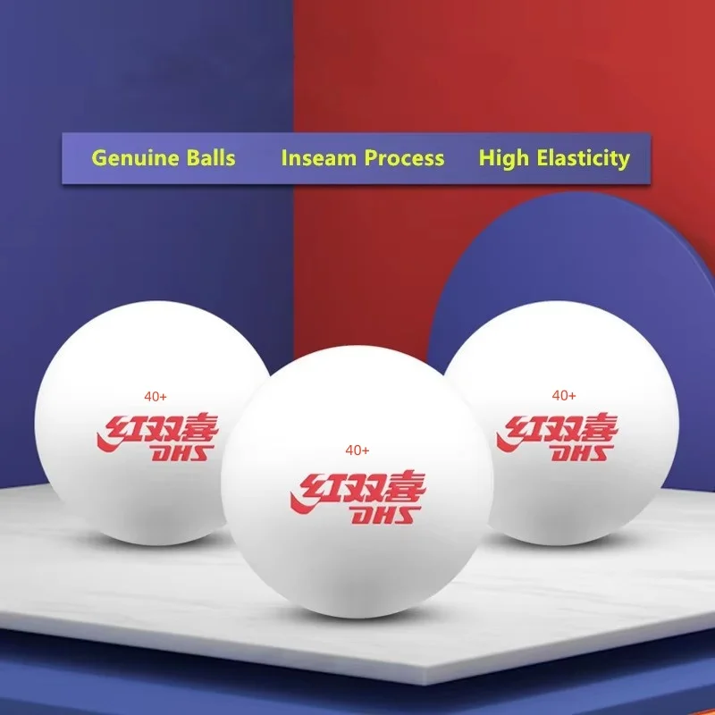 DHS Inseam Table Tennis Ball 30~100 PCS ABS 40+ New Material World Games Competition Training Table Tennis Ball Ping Pong Balls