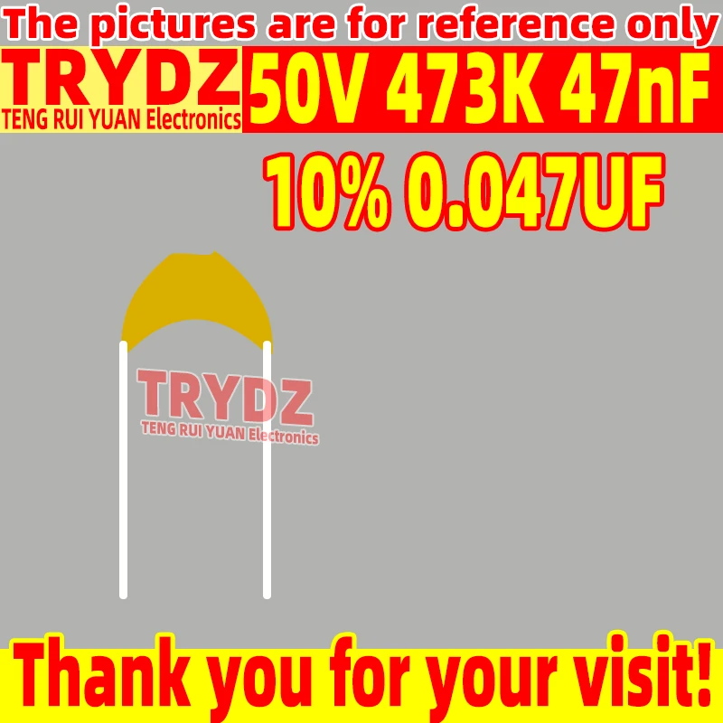 100pcs 50V 473K 47nF 10% 0.047UF Monolithic capacitor