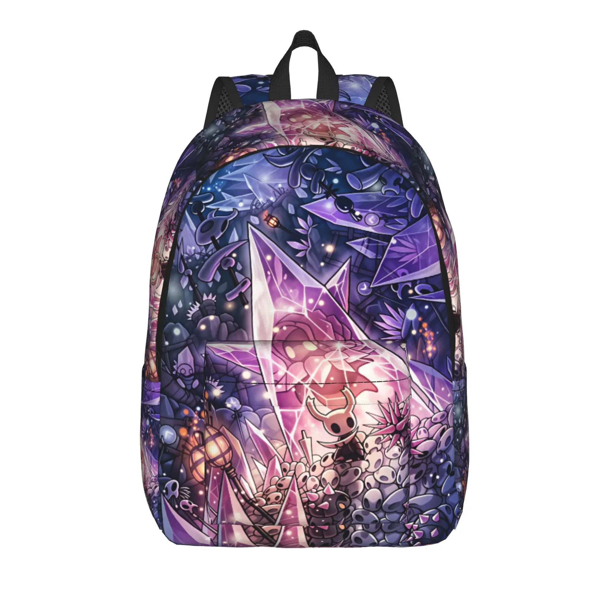 Hollow Knight Backpack Men  Durable Backpacks Polyester Kawaii High School Bags University Colorful Rucksack