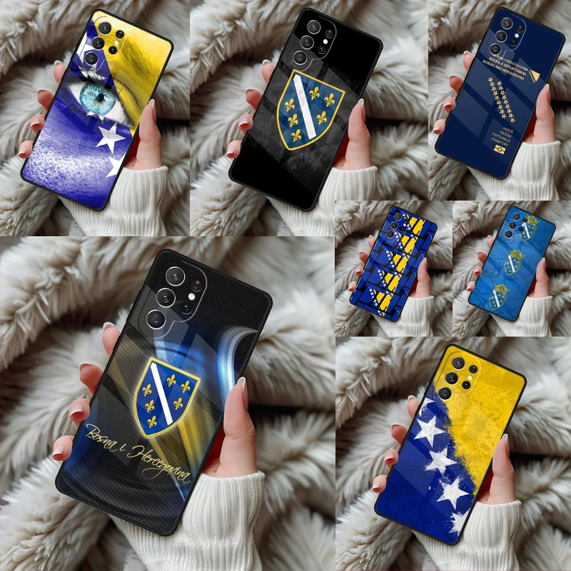 Bosnia and Herzegovina Flag Phone Case For Samsung Galaxy S24 S25 S26 Ultra S22 S23 Plus S21 S20 FE Note10 TPU Cover