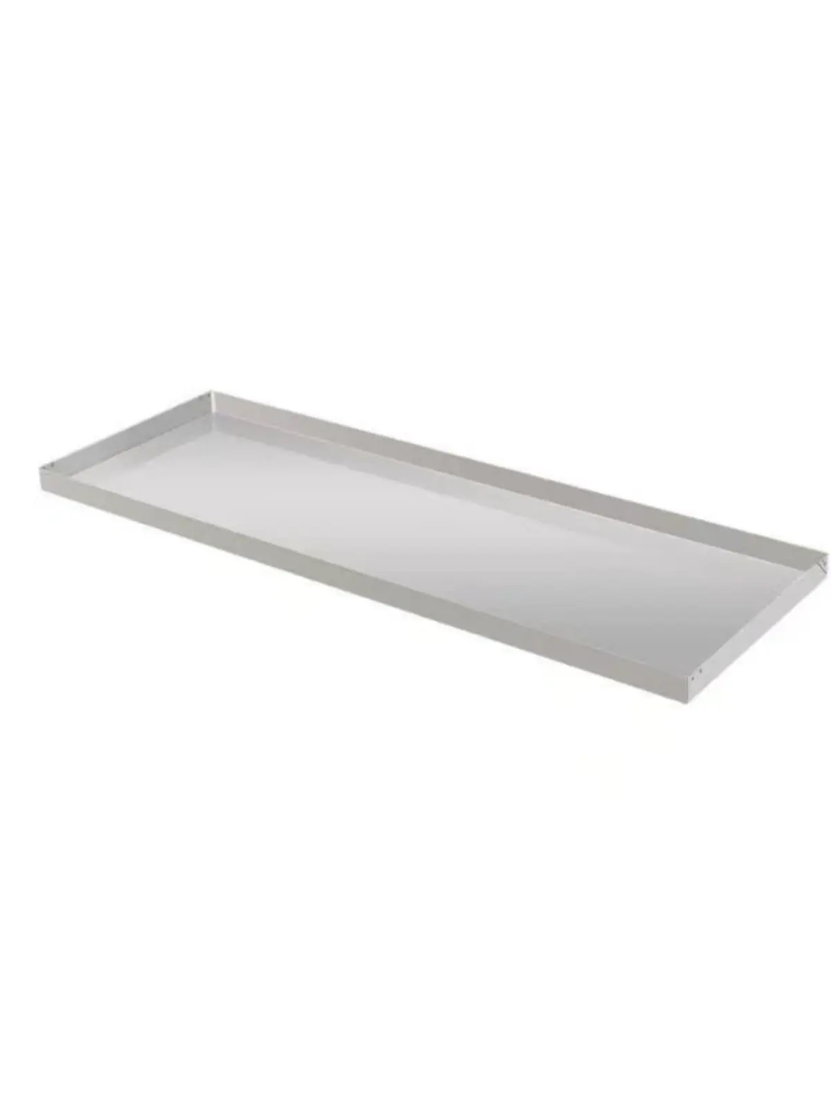 Rectangular Stainless Steel Tray, Flower Pot Base & Refrigerator Drip Tray, Leak‑proof Water‑holding Plate