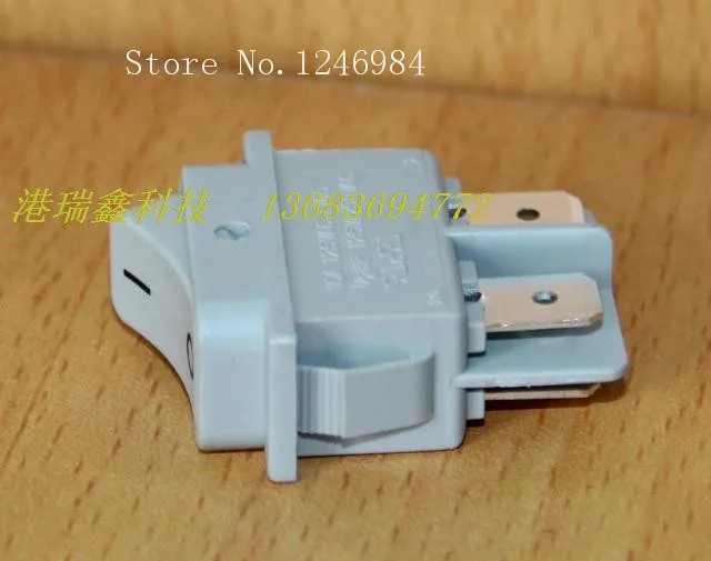 [SA]Power Switch Rocker Switch AC RLEIL long flat gray -way rocker switch two tranches switch RL1-8--50pcs/lot