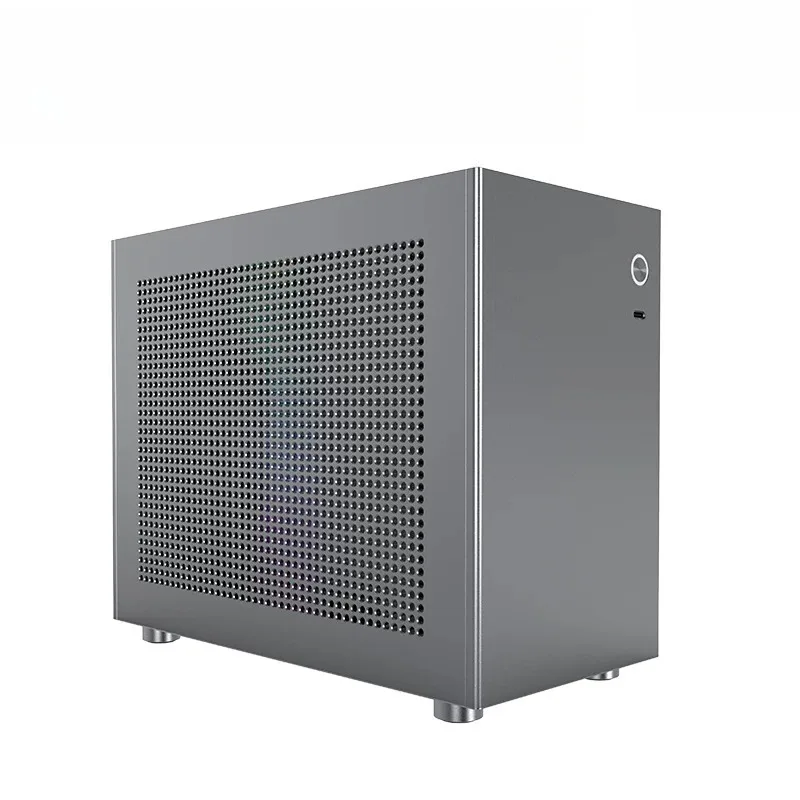 for Mini ITX PC Case Chassis Double Slot 2.0 Semi High Single Display 3.66L
