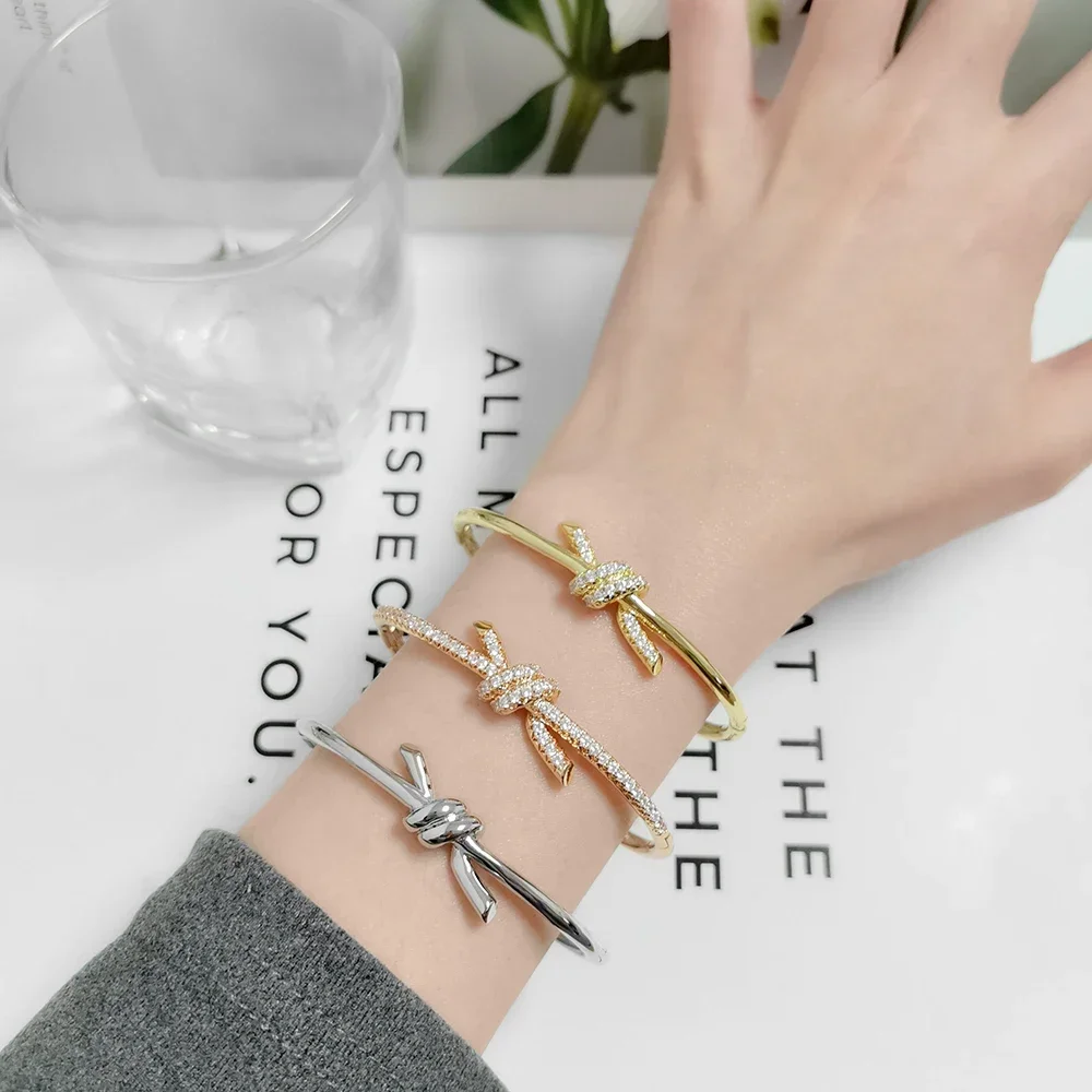 

2025 s925 sterling silver Bangle Luxury Jewelry for Women High Quality Popular Valentine's Day Gift Elegant Fashion Party