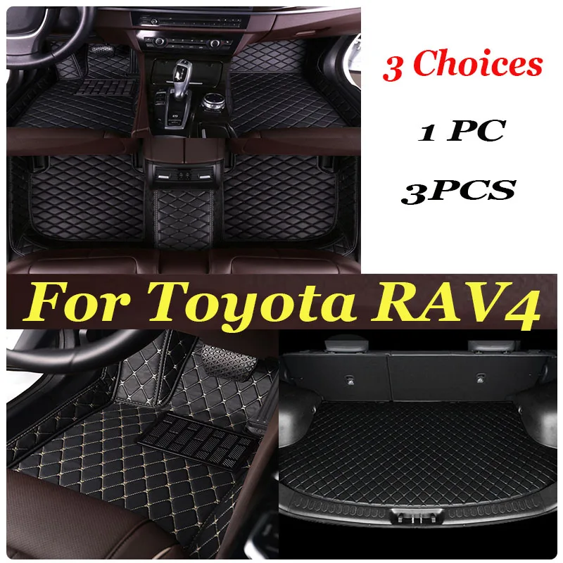 

Car Floor Mats For Toyota RAV4 Non-Hybrid 2020 2021 2022 2023 Custom Auto Foot Pads Automobile Carpet Cover Interior Accessories