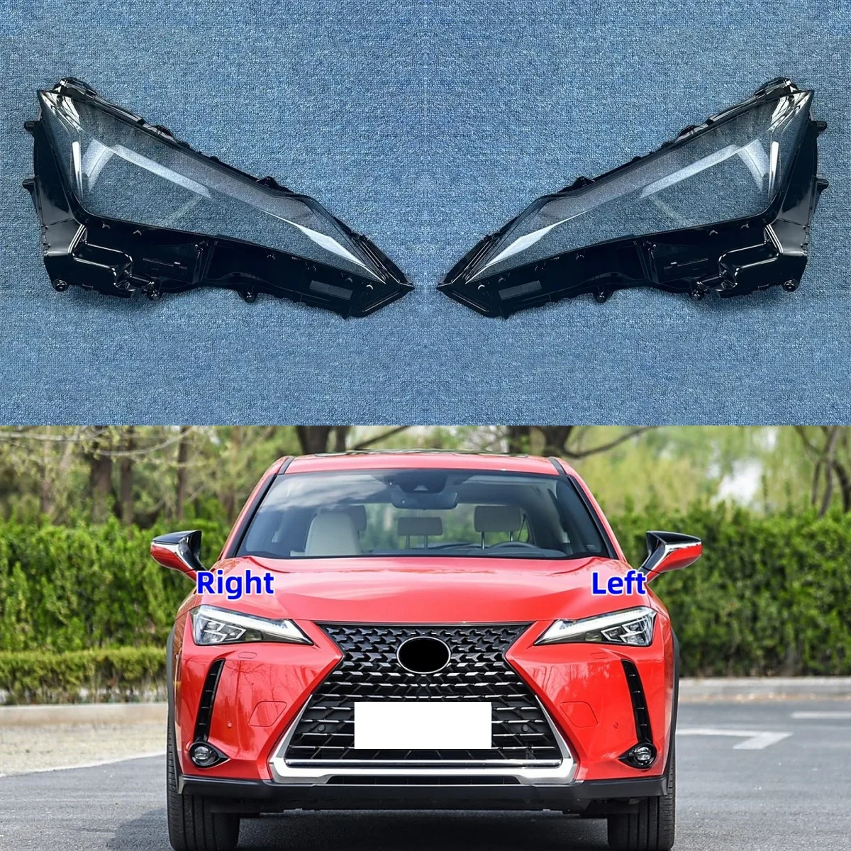 

Для Lexus UX 2019 2020 2021 2022 2023 2024 автомобильные аксессуары фары крышка лампы замена оригинального объектива