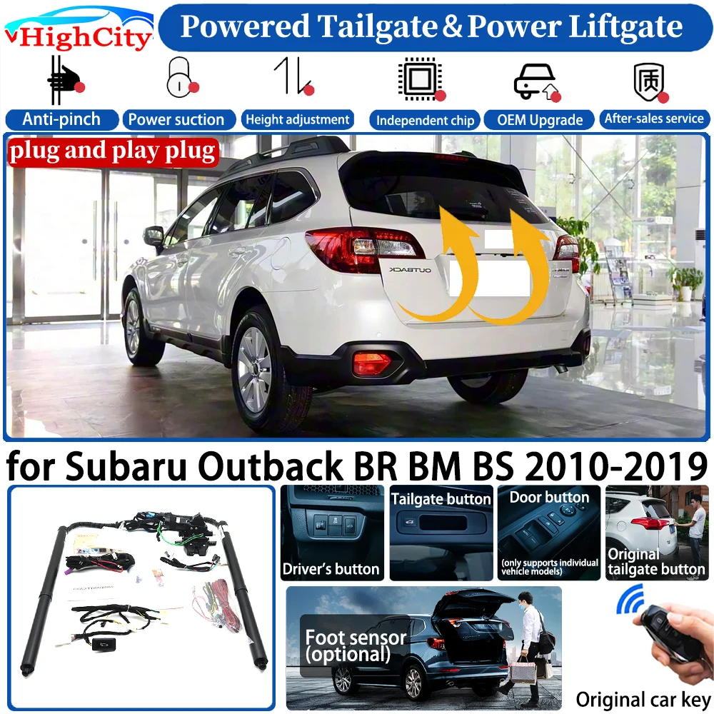 for Subaru Outback BR BM BS 2010-2019 Automatic Smart Powered Tailgate Power Liftgate System Intelligent Strut Trunk Lift Kit