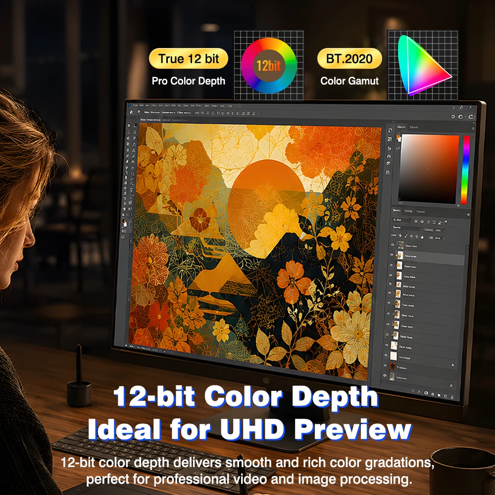 UGOURD Fiber Optic HDMI 2.1 Cable Active Optical AOC HDMI Over Fiber Cord 8K60Hz 4K 120Hz Long Distance 7.5m - 20m 30m 50m 100m view 4