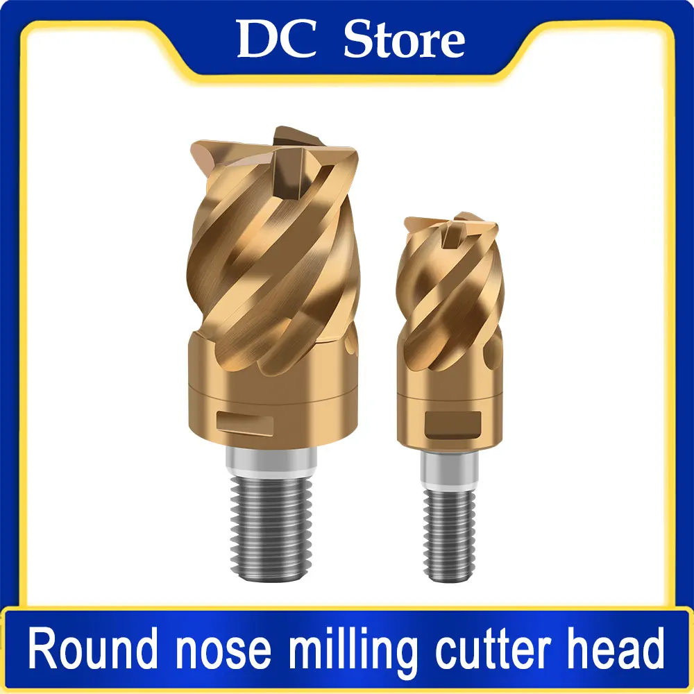 CNC Modular Type Screwed Connection Milling Cutting head R1 R2 Thread Round Nose Ball Milling Anti-vibration Split Flat Endmill