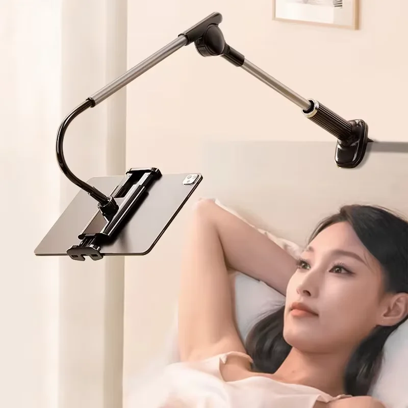 

360 Degree Rotating Aluminum Tablet PC Stands Adjustable Compact Design Desktop Tablet Holder Arm for Desk