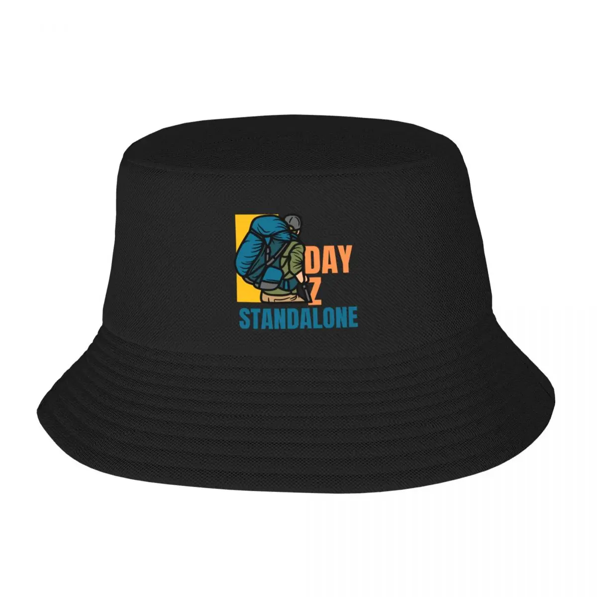 DayZ Standalone Traveling Man Design Bucket Hat Big Size Hat sun hat Streetwear Mens Women's