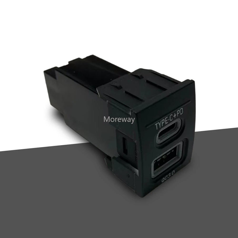 12 فولت شحن سريع منافذ مزدوجة USB Type-C PD شاحن ذكي واجهة المقبس لفولكس واجن بولو 2004 2007 2009 ضبط داخلي