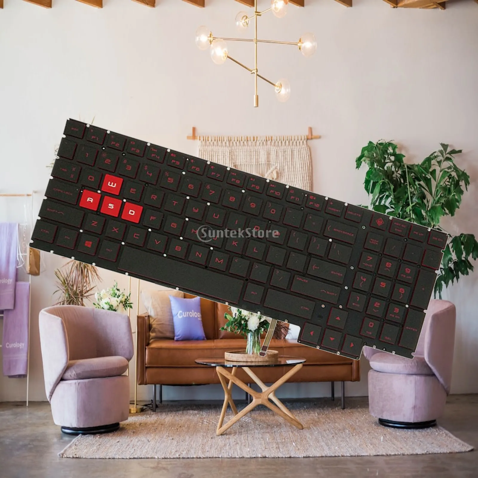 US Layout Keyboard with Red Backlit for 15-CE0100CA Included