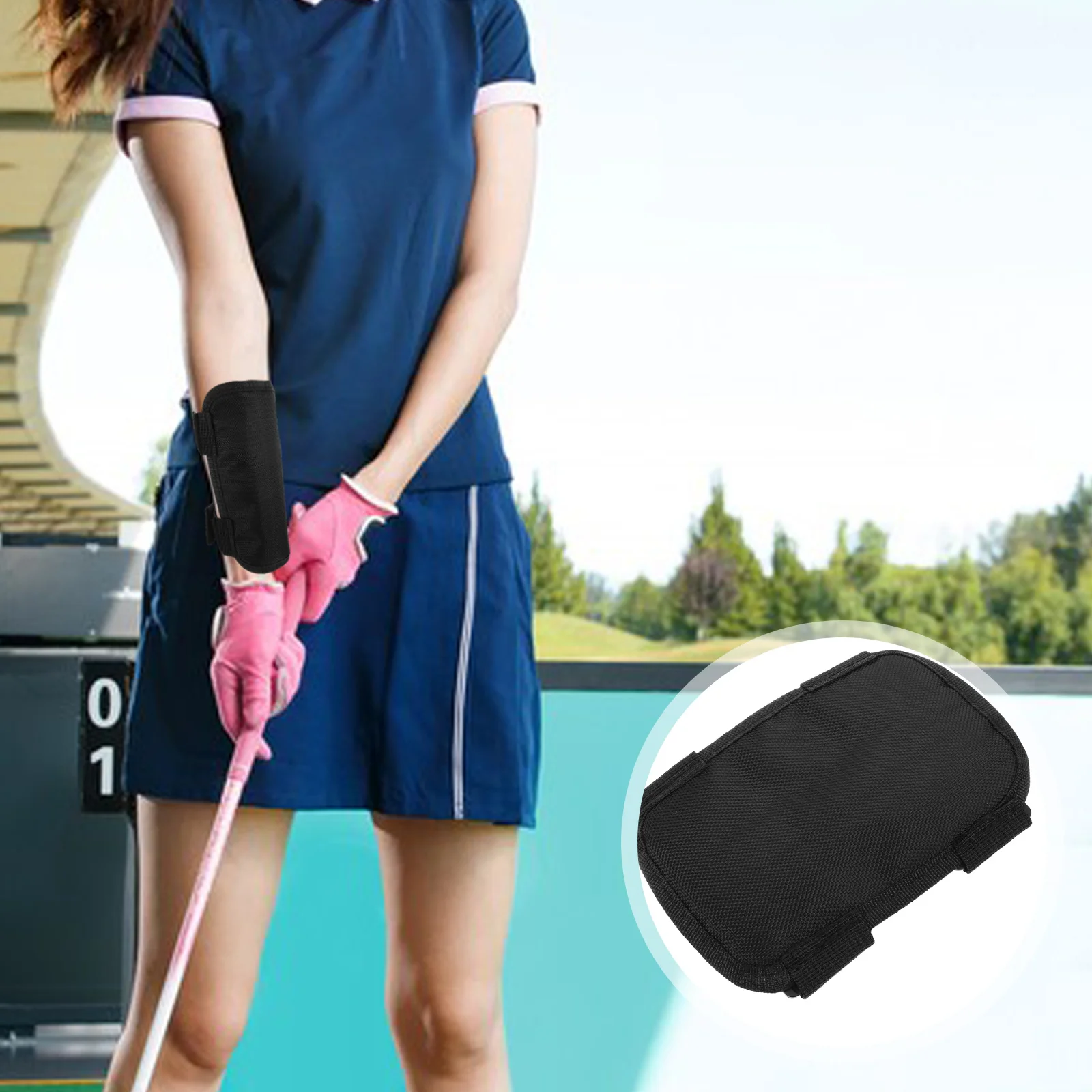 جولف التدريب المعصم المعونة قابل للتعديل المفصلي المدرب جولف سوينغ مصحح هدفين الفرقة للمبتدئين ممارسة سوينغ أداة محاذاة