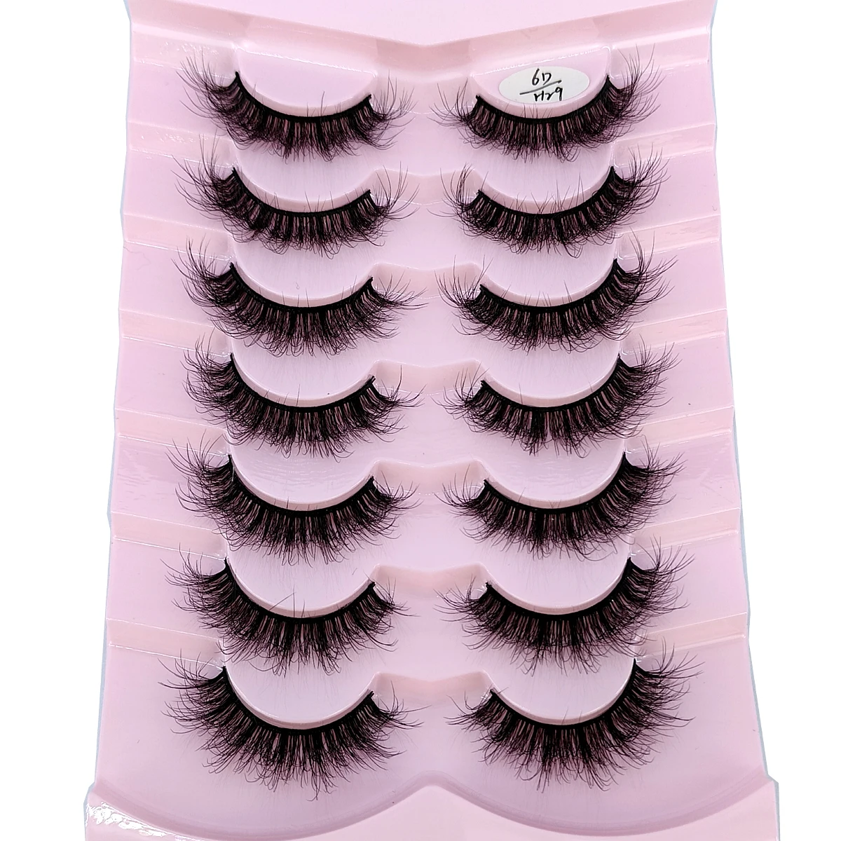 7pairs Natürliche Russische Streifen Wimpern Flauschigen Nerz Wimpern 3D Falsche Wimpern Flauschigen Volumen Wimpern Gefälschte Wimpern Verlängerung Make-Up