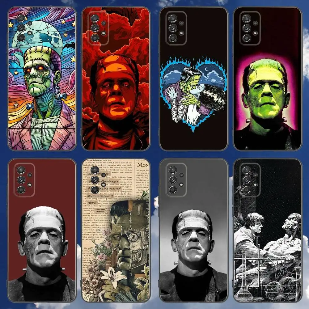 

Horror F-Frankenstein Phone Case For Samsung Galaxy A 91,80,73,72,71,53,52,51,22,5G Shockproof Soft Black Cover