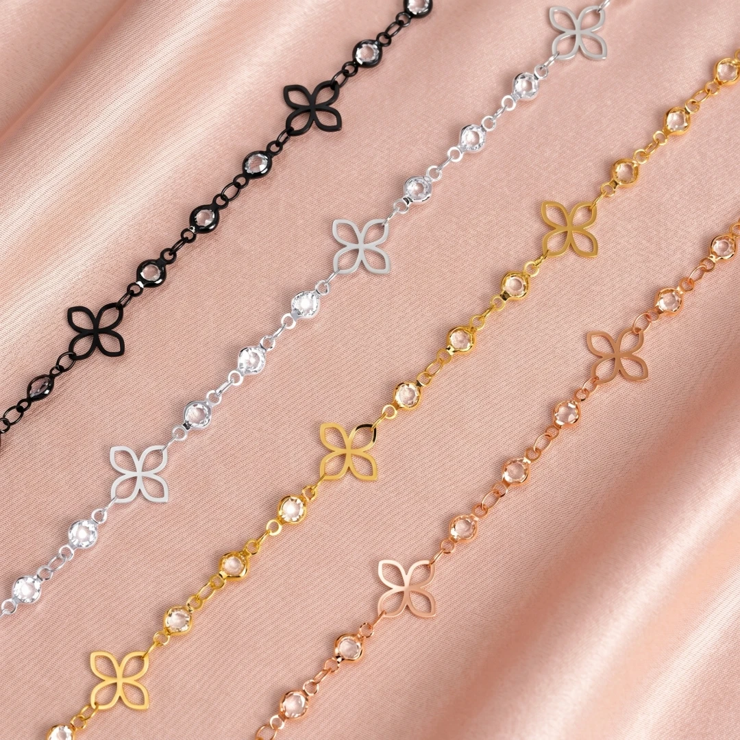 1 Meter Vintage Kupfer Stern-Wassertropfen-Hohlkette mit Glasrhinestonen für Schmuckherstellung DIY Halsketten Armbänder Zubehör – Detail 3