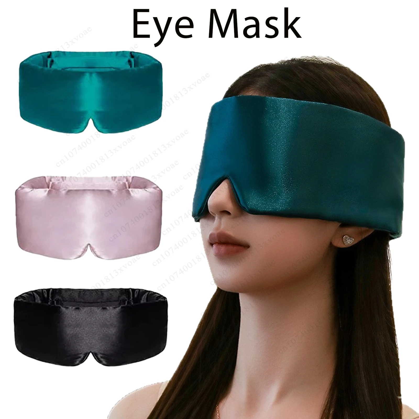 Augenklappe, Schlafmaske für Augen, Abdeckmaske, Schlafschatten, Augen blockierendes Licht, Augenmaske, weich gepolstert, Reise-Schlafhilfe für Augenmaske