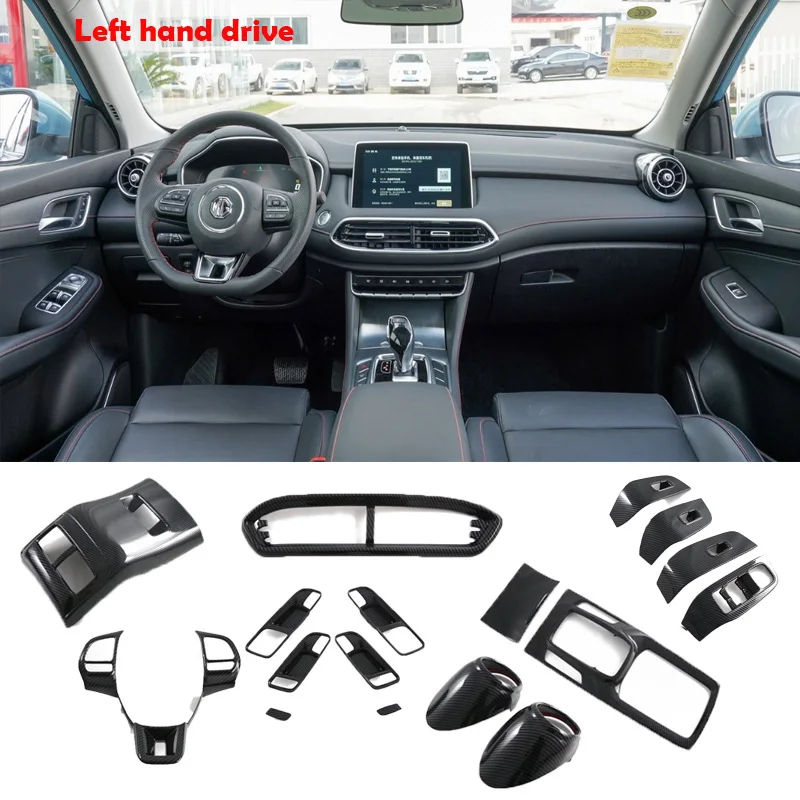 LHD For MG HS 2018-2023  interior Accessories ABS center conlose window rise gear water cup cover AC vent  steering wheel cover