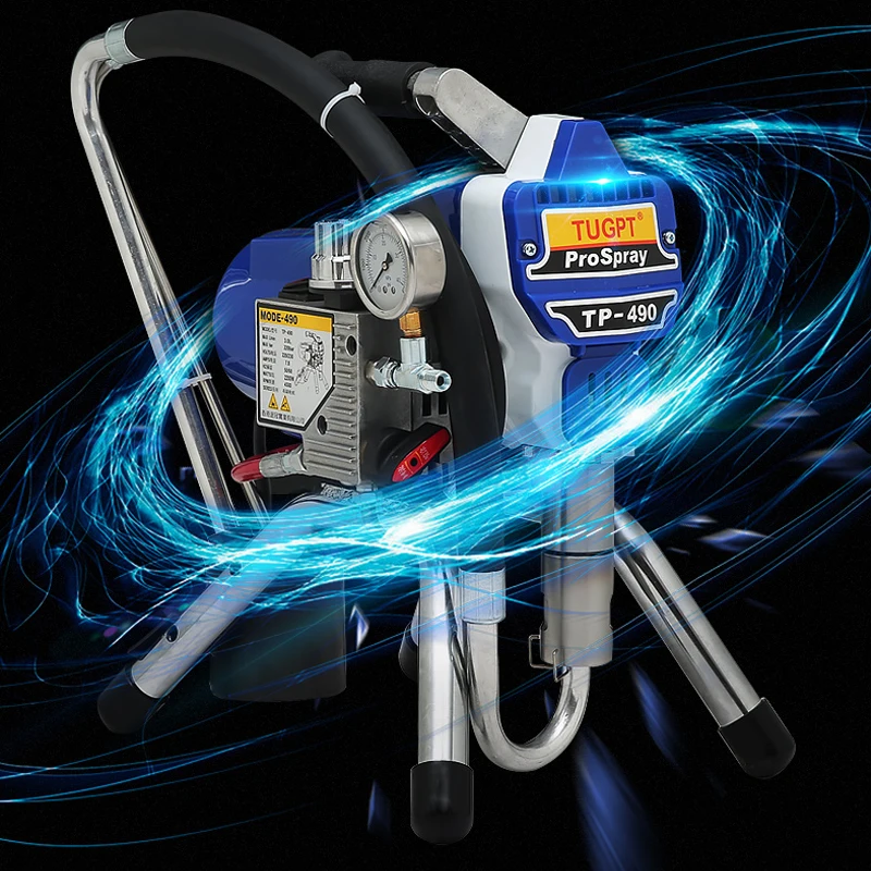 

electric high pressure airless spraying machine interior and exterior latex paint steel structure