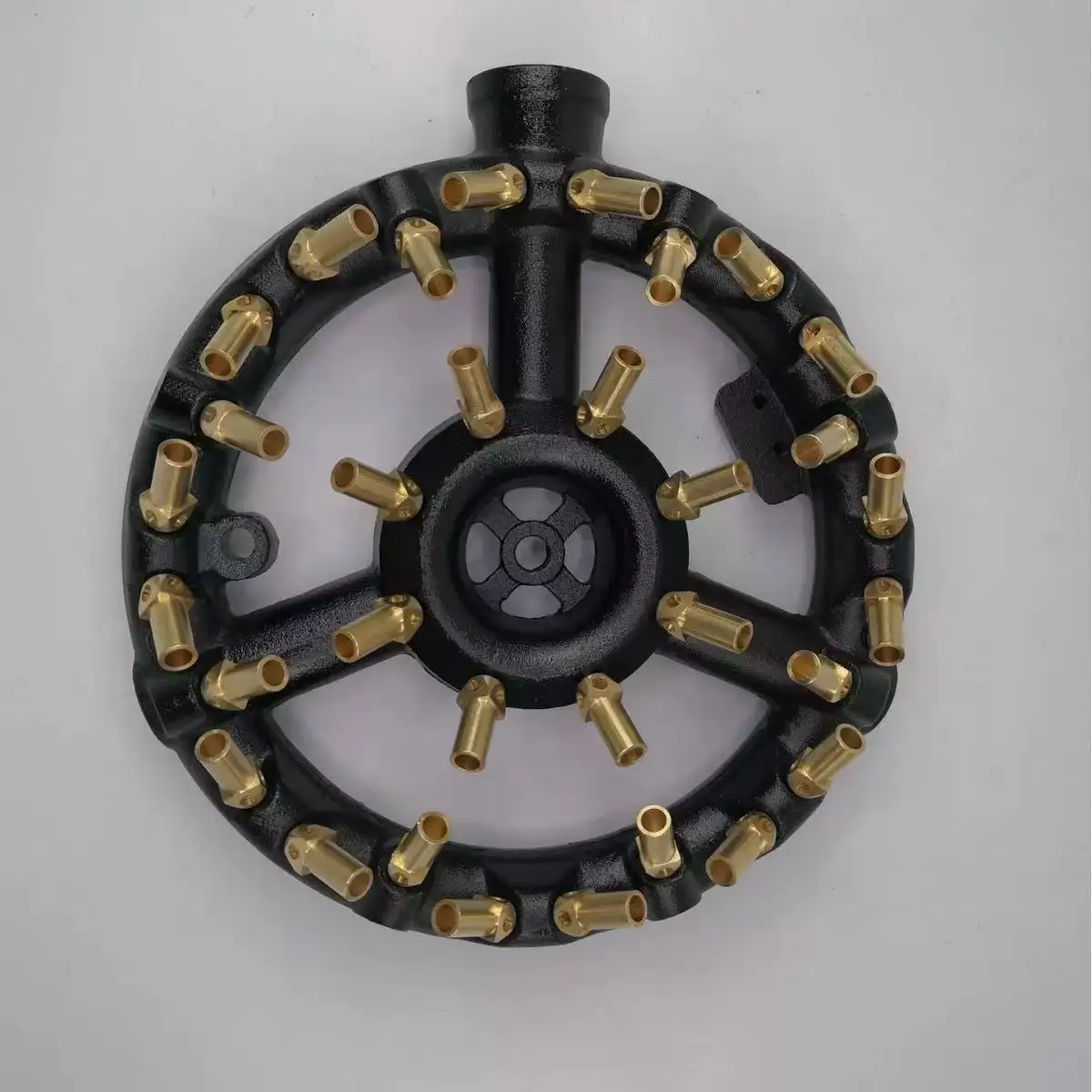 Cast Iron Gas Jet Tips Burner for Kitchen Cooking, 32 Nozzles with Brass Orifice Lpg and Lng, Super Quality