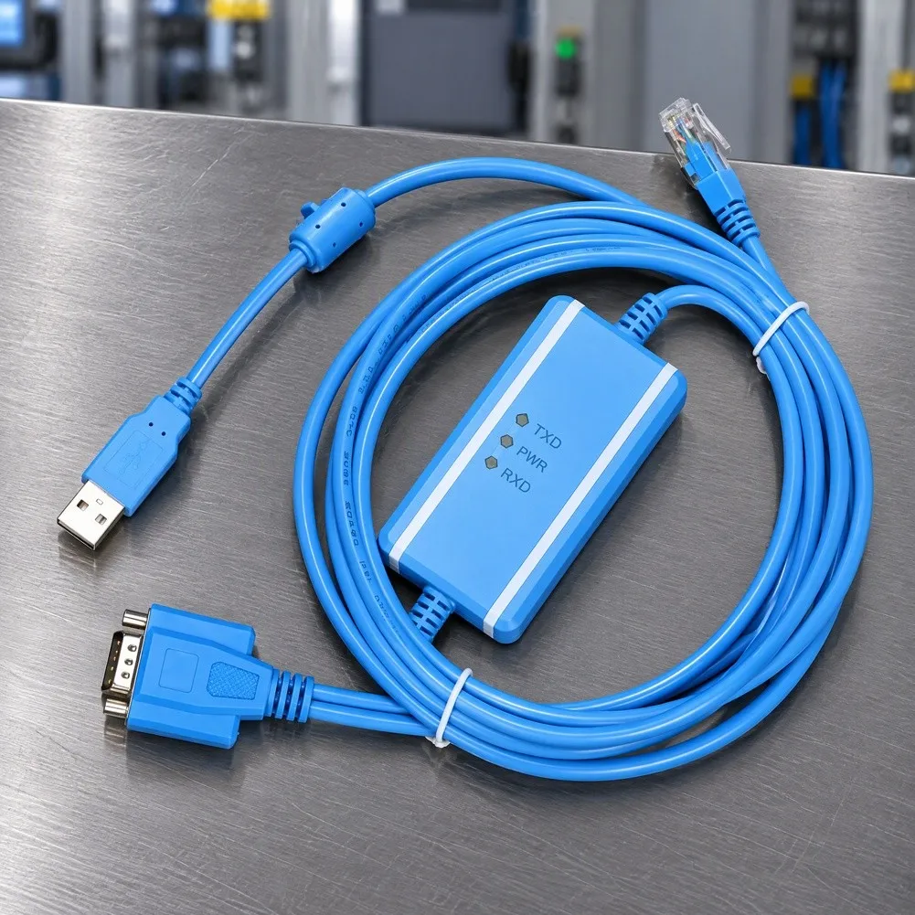 USB To RS232 For Plc Programming Cable For AB SLC Series Compatible With 1747-UIC Industrial Automation Tool Black