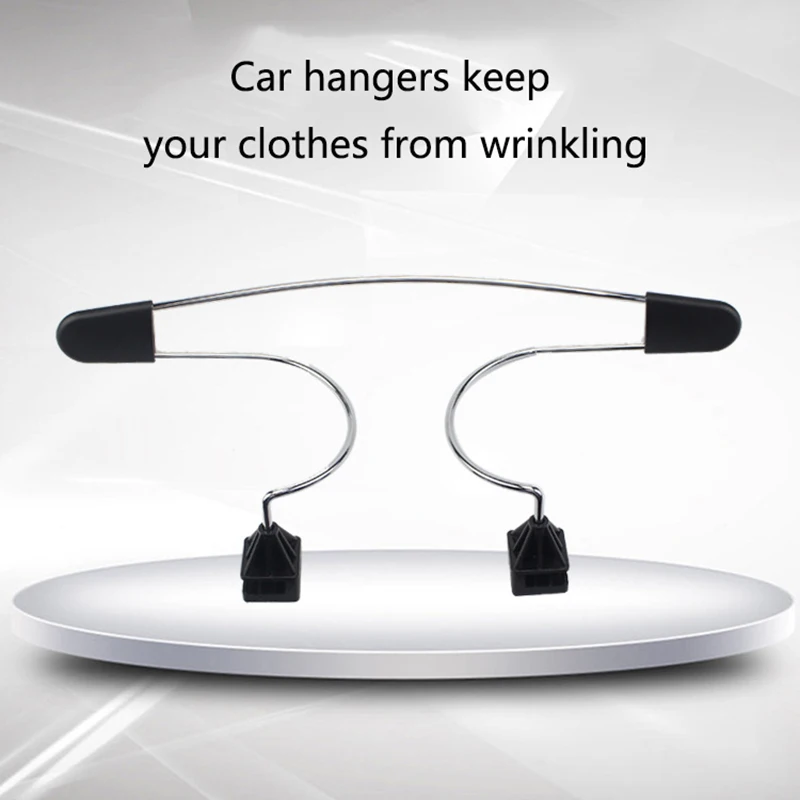 1 Pcs Universal Car Seat Headrest Hanger Metal Coat hangers for Vehicle Hanger Clothes Jacket Suits Shirts Holer Car Coat Hanger view 3