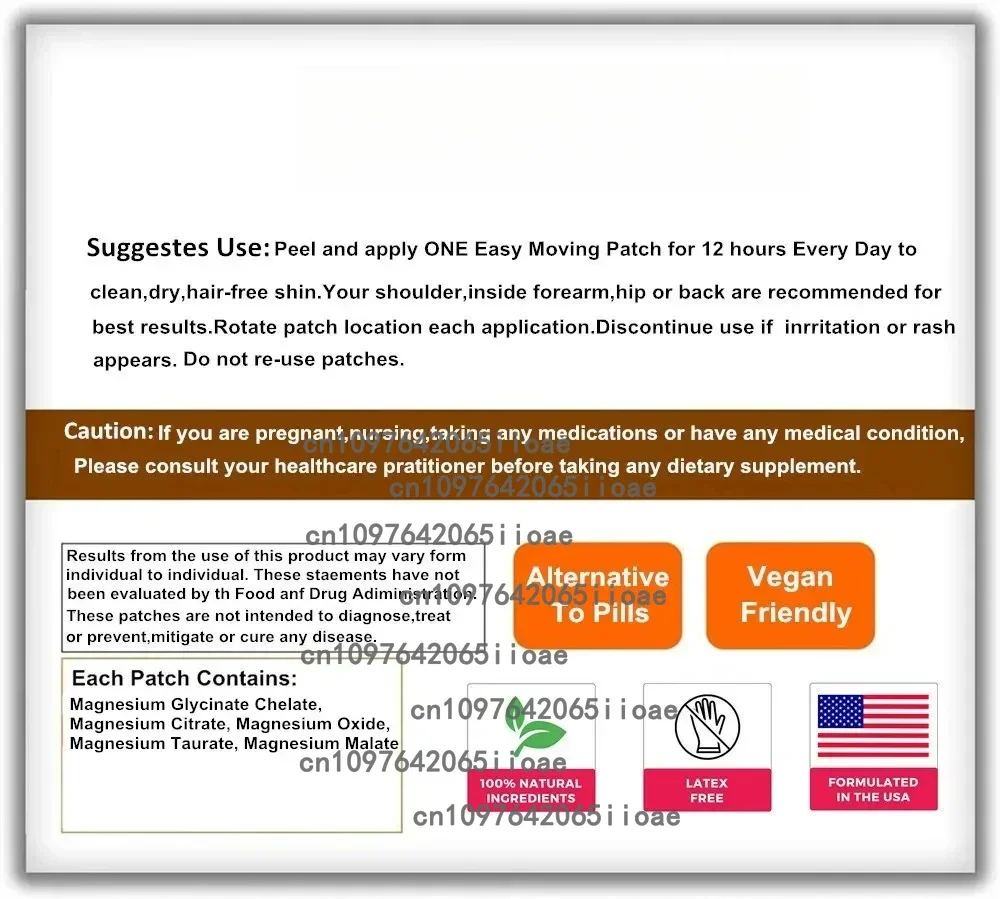 30 Patches  Blood Support Transdermal Patches, Vitamin C, B6, B12, 5-in-1 Blood Support