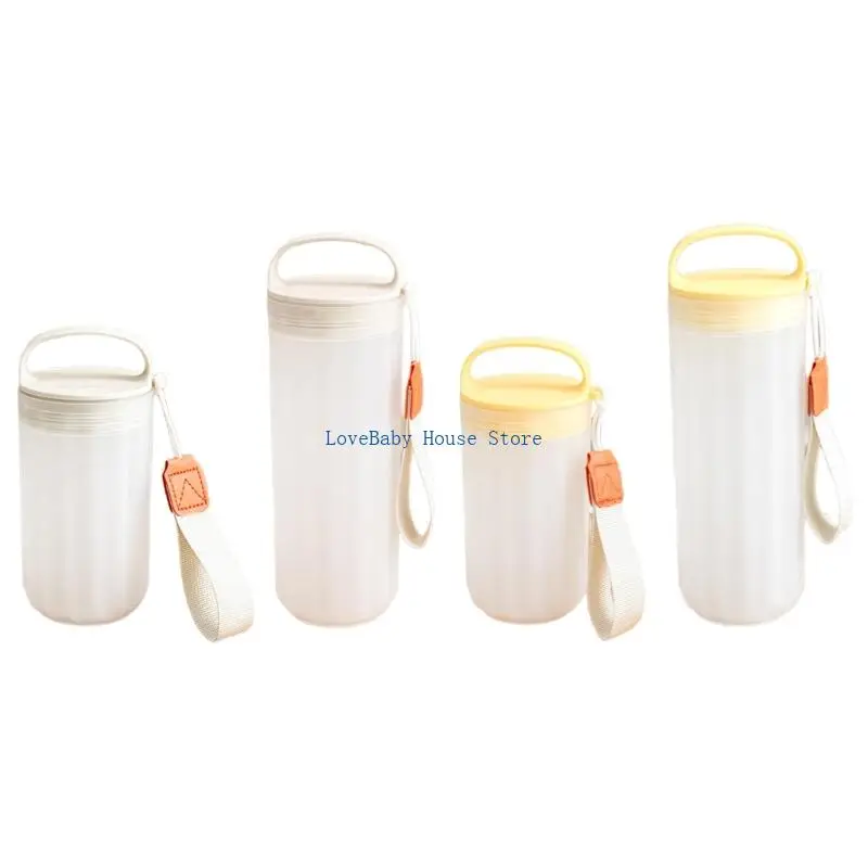 

BX0D Dishwasher Safe Baby Storage Container Leakproof Silicone Seal Box for Formula Powder Snacks Case
