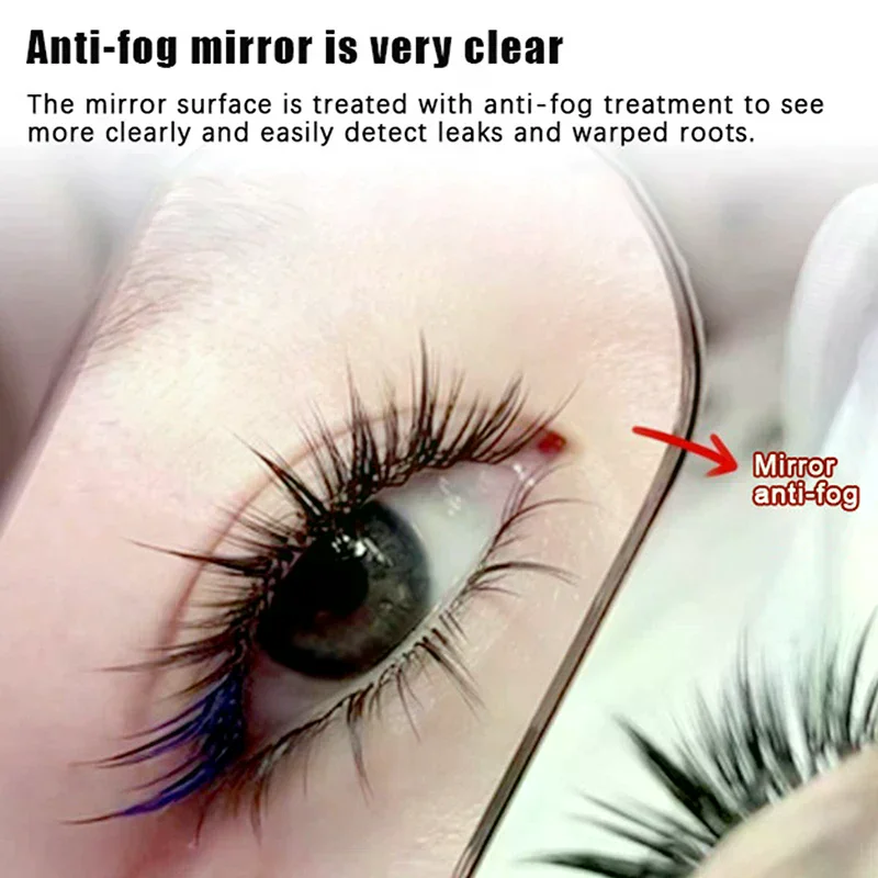 Espejo con Clip Flexible para salón, extensión de pestañas de injerto, espejo de maquillaje con Clip para escritorio de ordenador, oficina, privacidad Personal, seguridad