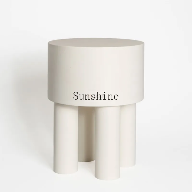 Living room cream wind round coffee table elephant leg creative high and low coffee table combination