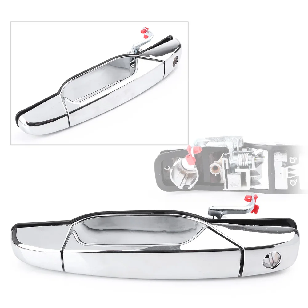 Auto Car Outside Exterior Door Handle For Chevy Cadillac Tahoe Gmc Yukon Sierra Denali Xl 2007-2013 Chrome Front Left LH Driver