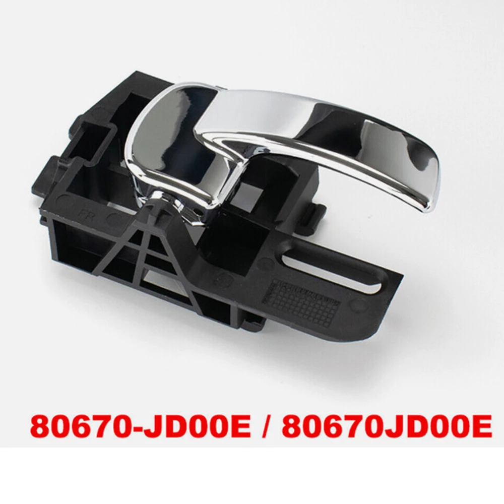 2pcs Car Inner Handle Interior Door Handles 80670-JD00E 80671-JD00E ​For Nissan Qashqai J10 2007-2013 80670JD00E 80671JD00E