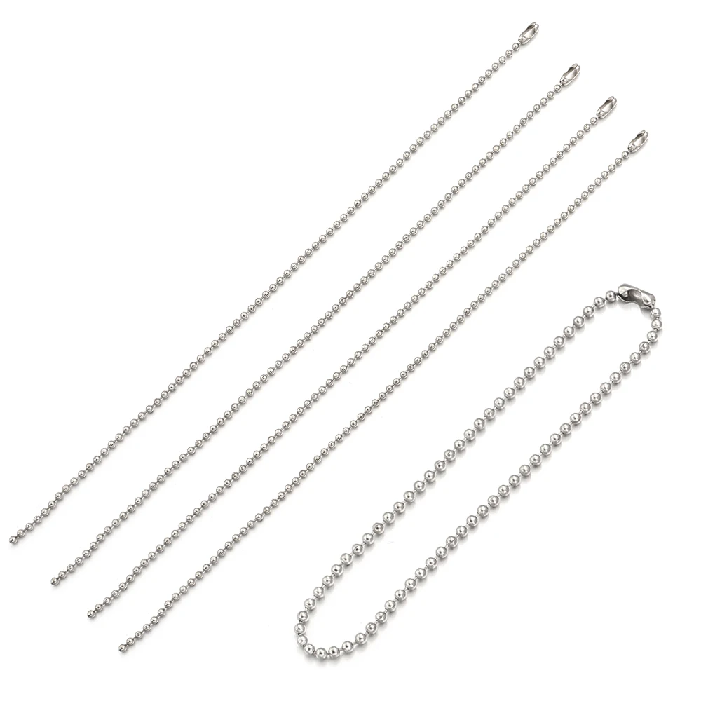 100 Stück 8/10/12/15/20cm Metall-Kugelketten für Schlüsselanhänger/Puppen/Etikettenanhänger, Großpackung Ketten für DIY-Schmuckzubehör – Detail 12