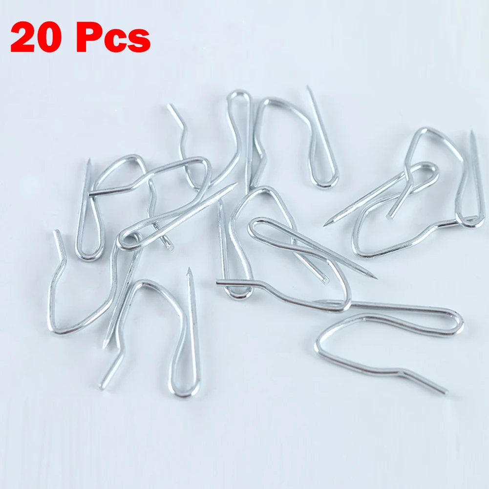 10/20/50 Pcs Hooks Urtain S Hook Metal Pin Curtain Home Window Curtain Shades Shutters Brackets Dressing Hardware Accessories