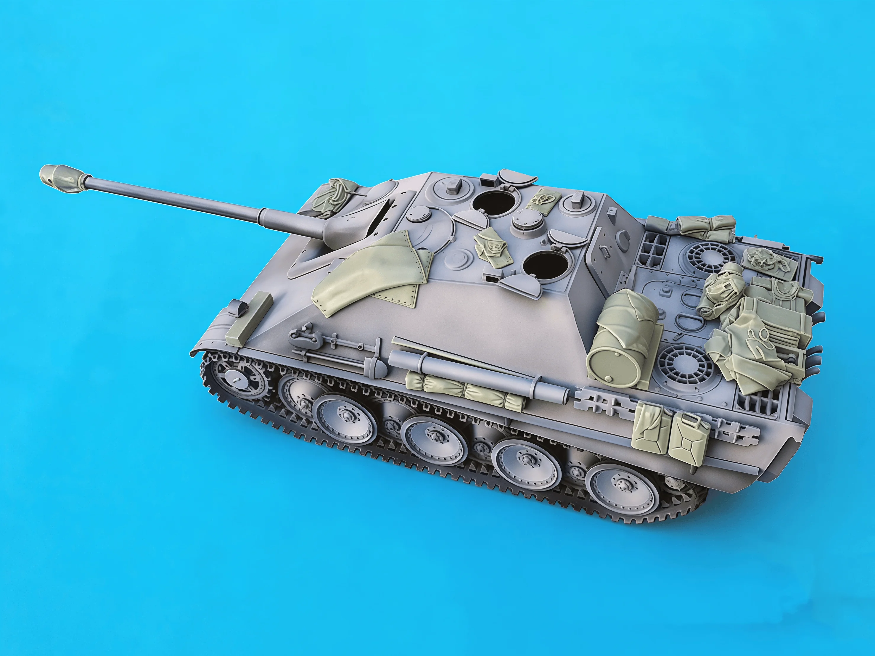 

1/35 Casting Resin Model Assembly Kit, GK， Resin Cheetah Tank Modification, Unpainted
