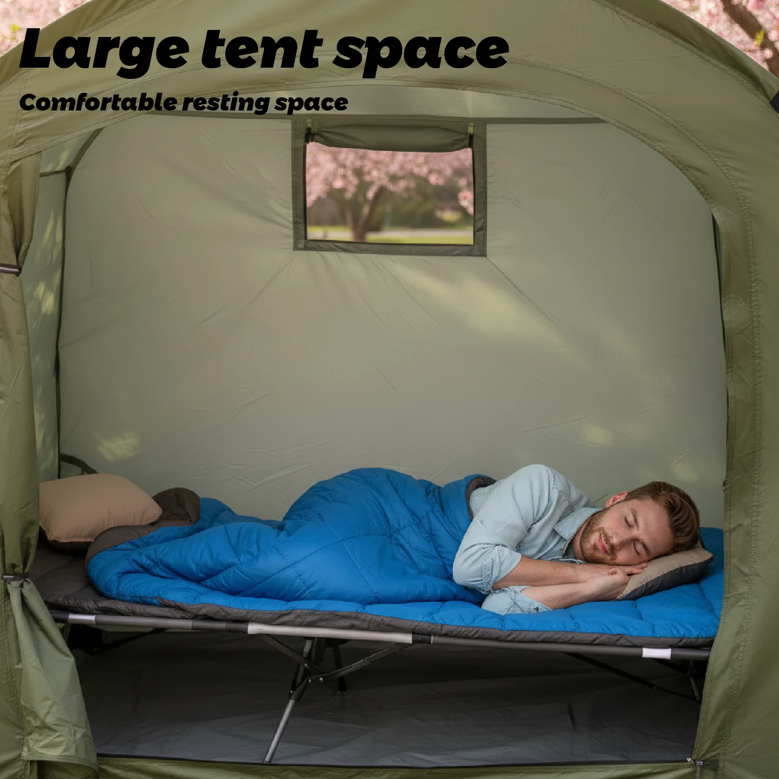 Portable Outdoor Private Travel Tent Bicycle Rain Shelter Thickened Oxford Cloth Suitable for Outdoor Hiking and Cycling view 4