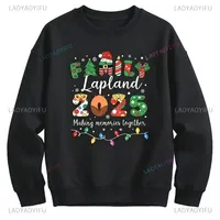 Customization Family Trip Travel Christmas Jumper Lapland Adventure Family Matching 2025 Holiday Sweater North Pole Santa Claus