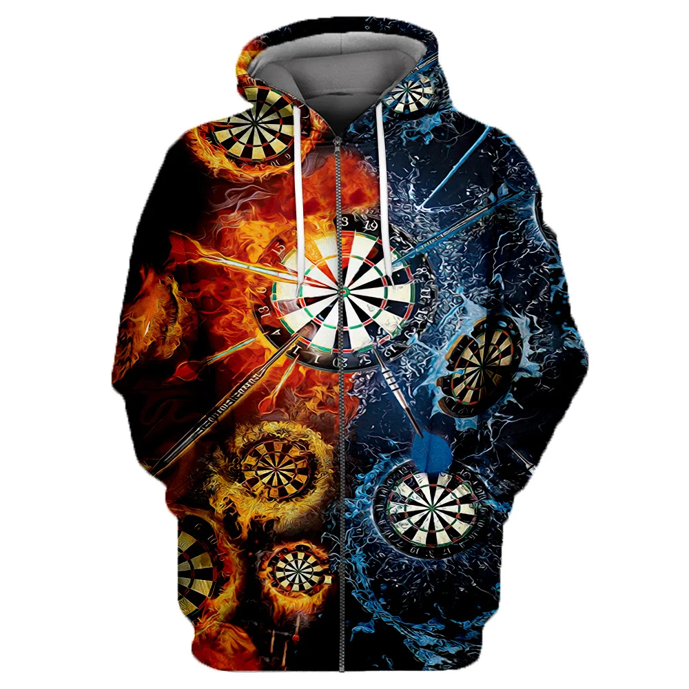 Darts Player 3D Full Printed Hoodie For Men/Women New Fashion Sweatshirt Streetwear Zip Pullover Casual Jacket Tracksuit A422