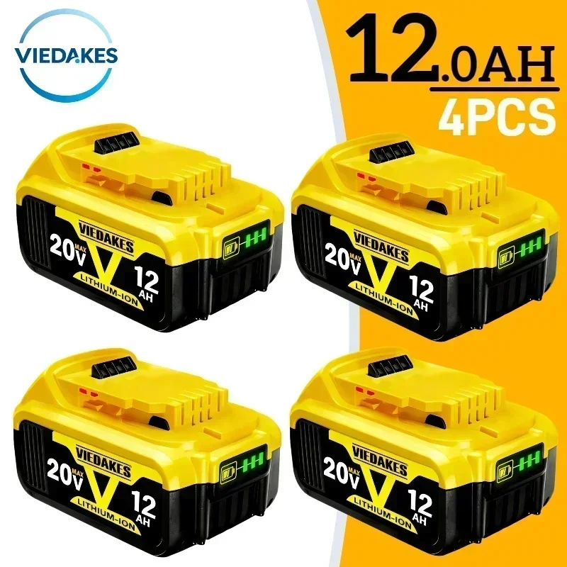 Origineel voor DEWALT 20V batterij 12Ah Hoge Capaciteit, voor DCB609 DCB606 DCB205 DCB206 DCB209 DCB182 20V Elektrisch Gereedschap