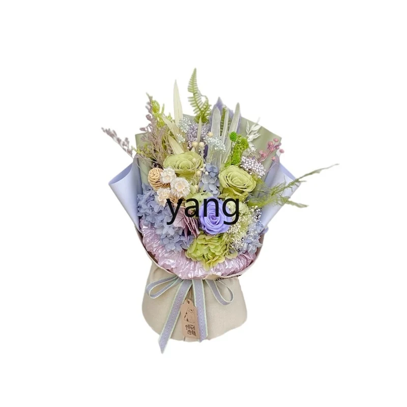 

Yjq purple-green eternal flower finished product, natural dried flower Mori gifts, home ornaments