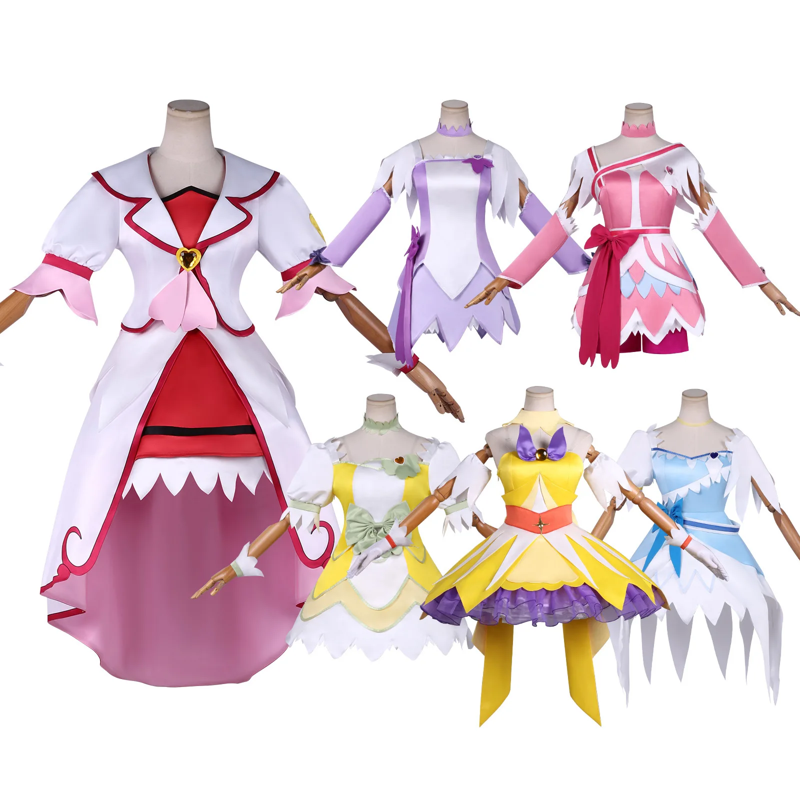 

Mana Aida, Rikka Hishikawa, Alice Yotsuba, Makoto Kenzaki, Aguri Madoka Cosplay Dress, Women Costume for Carnival & Halloween