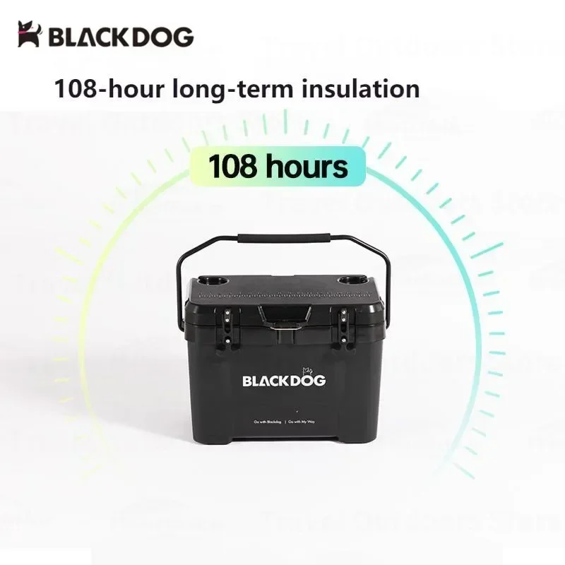 Imagem -03 - Blackdog-camping pp Isolamento Box Outdoor Travel Food Ice Bucket Refrigerador Box Frigorífico Grande Espaço Manter Fresco 26l 108h