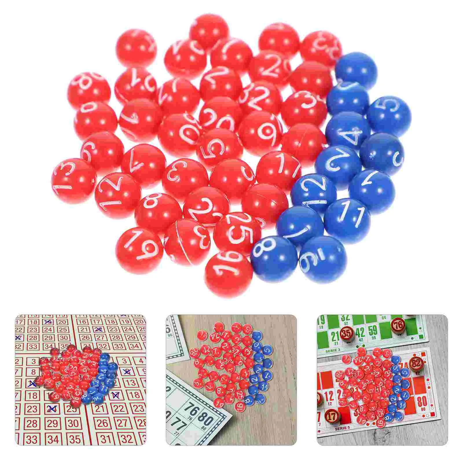 1 Set Colored Festival Multi-functional Party Lottery Balls Party Game Balls Raffle Balls Bingo Balls Props Lottery Balls