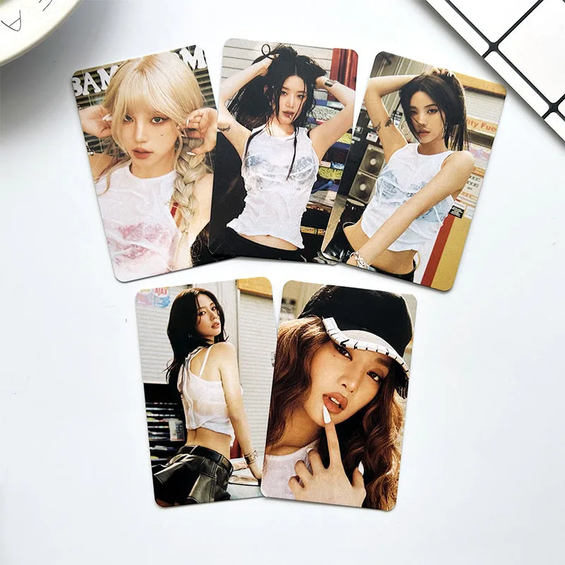 5pcs/set KPOP (G)I-DLE Mini Album I SWAY Photocards Lomo Cards Soyeon Miyeon Minnie Peripheral Card YUQI SHUHUA Fans Gifts